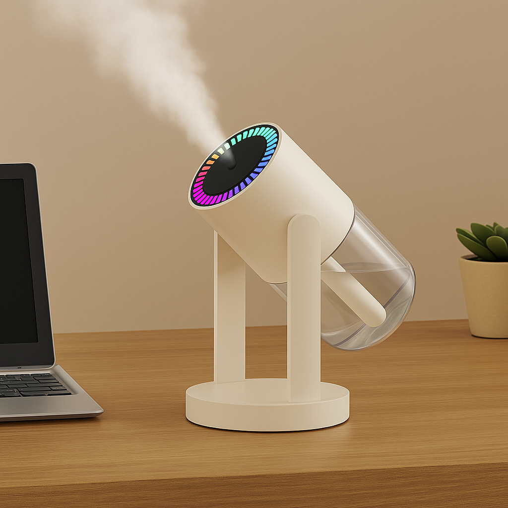 AuraMist™ – Umidificatore con Luce Proiettata RGB